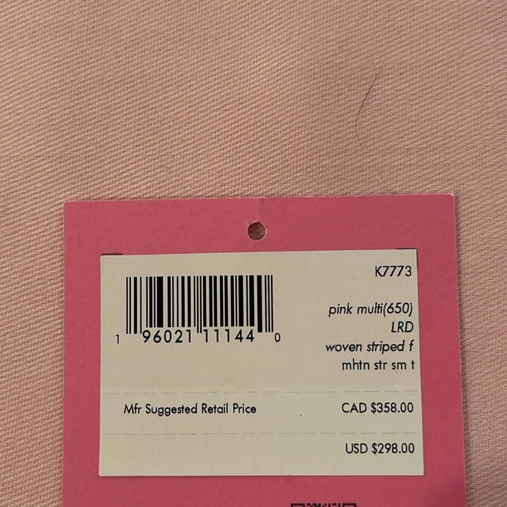 Kate Spade Pink and Cream Tote Bag with Elegant Design - Picture 8 of 8